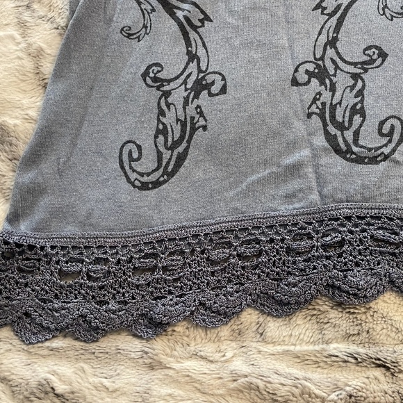 One World Long Sleeve Embroidered Floral Soft Knit Top , size L - Picture 4 of 5